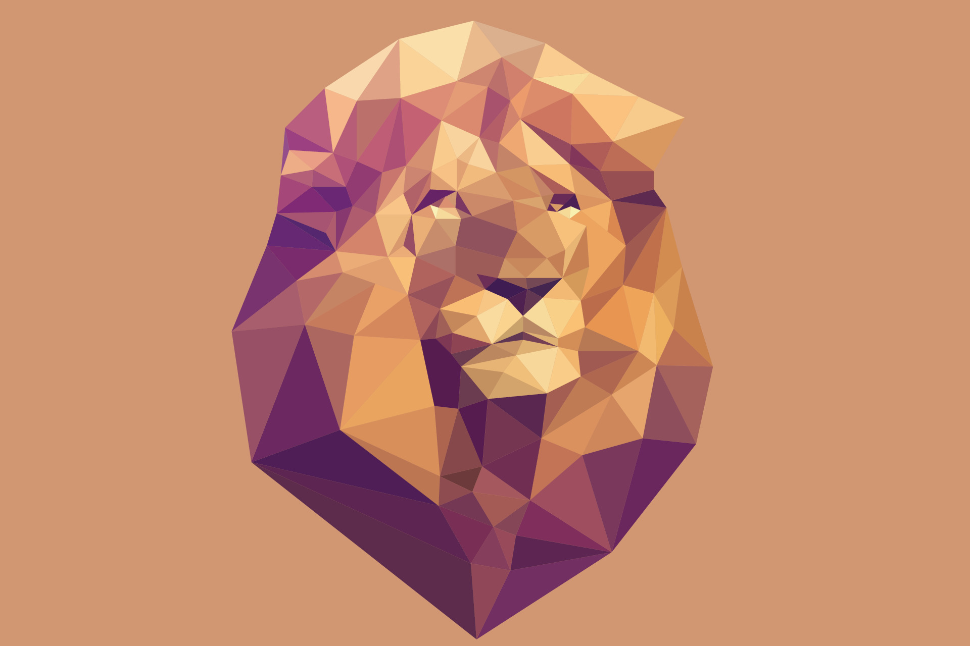 HW1 Icon: Rasterized lion.